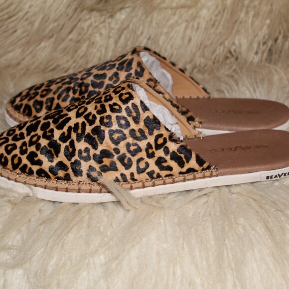 SeaVees - Lido Slide - Leopard Cowhide - Picture 3 of 6